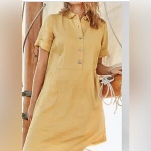 J Jill Love Linen yellow dress